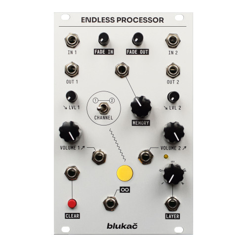 Blukač Instruments Endless Processor (Silver) - Dual-Channel Infinite Sound Sustainer