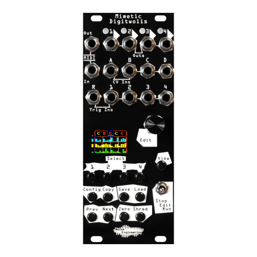 Noise Engineering Mimetic Digitwolis (Black) - Quad CV Sequencer