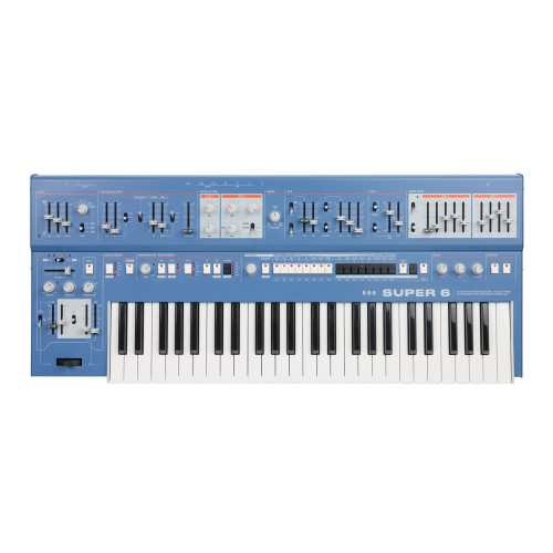 UDO Audio Super 6 with ST49 (Blue) - 12 Voice Polyphonic Binaural Analog Hybrid Synthesizer
