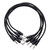 Erica Synths Braided & Soft Eurorack Patch Cables 30 cm (5 pcs) (Black)