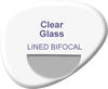 Lined Bifocal Glass Lenses Clear