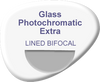 Lined Bifocal Glass Lenses PGX Thin and Dark