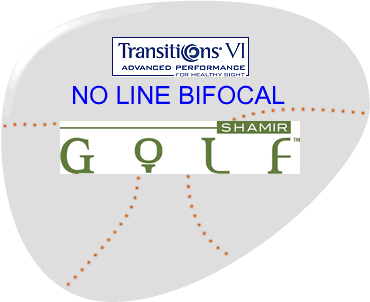 Shamir Golf Progressive Polycarbonate Transitions Lenses