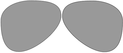 Single Vision Grey 2 Glass Lenses 