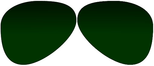 Plastic Polarized Dark Green Gradient Traditional Single Vision