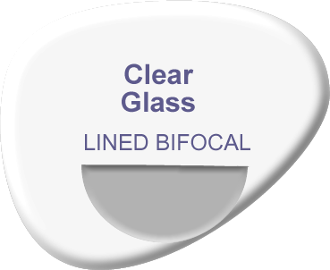 Lined Bifocal Glass Lenses Clear