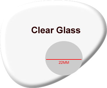 Round Seg Bifocal Glass Lenses Clear