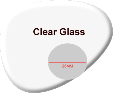 Round Seg Bifocal Glass Lenses Clear