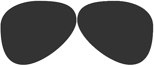 Polycarbonate Polarized Dark Grey Traditional Straight Top 7x28mm