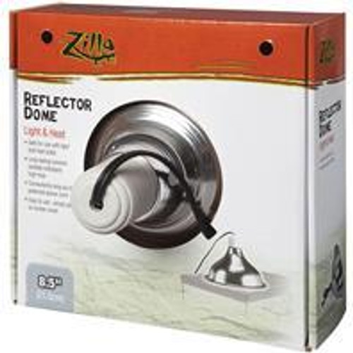 Zilla-Reflector Dome Light And Heat- Silver 8.5 Inch