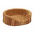 Petmate Inc-Beds-Antimicrobial Deluxe Oval Bed- Brown 18 In