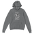 Gray hoodie with tropical leaf design and Fat City Botanical text