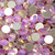 Misty Pink Glass Flat Back Rhinestones