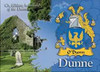 Dunne  Coat of Arms Irish Family Name Fridge Magnets Set of 2