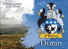 Doran Coat of Arms Irish Family Name Fridge Magnets Set of 4