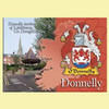 Donnelly Coat of Arms Irish Family Name Fridge Magnets Set of 2