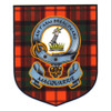 MacQuarrie Clan Tartan Clan MacQuarrie Badge Shield Decal Sticker Set of 3