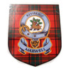 Maxwell Clan Tartan Clan Maxwell Badge Shield Decal Sticker Set of 3