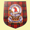 Nicholson Clan Tartan Clan Nicholson Badge Shield Decal Sticker