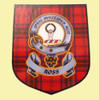 Ross Clan Tartan Clan Ross Badge Shield Decal Sticker Set of 3