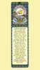 Campbell Clan Badge Clan Campbell Tartan Laminated Bookmarks Set of 2