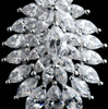 Leaf Burst Marquise Cubic Zirconia Sterling Silver Earrings Leaf Burst Marquise Cubic Zirconia Sterling Silver Earrings