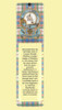 MacFarlane Clan Badge Clan MacFarlane Tartan Laminated Bookmark