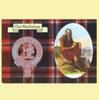 MacFarlane Clan Crest Tartan History MacFarlane Clan Badge Postcards Set of 2