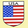 USA Flag Country Flag USA Decals Stickers Set of 3