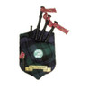 Campbell Clan Tartan Musical Bagpipe Fridge Magnets Set of 3