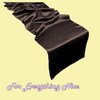 Chocolate Brown Lamour Satin Wedding Table Runners Decorations x 5 For Hire Chocolate Brown Lamour Satin Wedding Table Runners Decorations x 5 For Hire