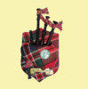 MacFarlane Clan Tartan Musical Bagpipe Fridge Magnets Set of 2