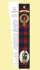 MacIntyre Clan Tartan MacIntyre History Bookmarks Set of 5