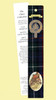 MacKenzie Clan Tartan MacKenzie History Bookmarks Set of 2