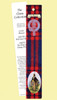 Menzies Clan Tartan Menzies History Bookmarks Set of 2