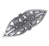 Fleur De Lis Double Leaf Shaped Stylish Pewter Hair Slide Fleur De Lis Double Leaf Shaped Stylish Pewter Hair Slide