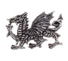 Welsh Dragon National Symbol Antiqued Stylish Pewter Brooch