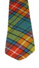 Buchanan Ancient Clan Tartan Lightweight Wool Straight Mens Neck Tie