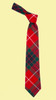 Fraser Red Modern Clan Tartan Lightweight Wool Straight Mens Neck Tie