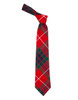 Fraser Red Modern Clan Tartan Lightweight Wool Straight Mens Neck Tie