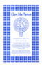 MacPherson Clan Scottish Blue White Cotton Printed Tea Towel