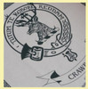 Crawford Clan Cloot Crest Unbleached Cotton Printed Tea Towel