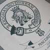 MacGregor Clan Cloot Crest Unbleached Cotton Printed Tea Towel