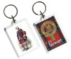 Stewart Clan Badge Tartan Family Name Acryllic Key Ring Set of 3