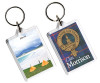 Morrison Clan Badge Tartan Family Name Acryllic Key Ring Set of 5