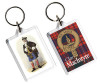 MacIntyre Clan Badge Tartan Family Name Acryllic Key Ring Set of 5