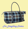 Holyrood Modern Tartan Fabric Leather Large Travel Shoulder Bag