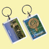 Duncan Clan Badge Tartan Family Name Acryllic Key Ring Set of 5