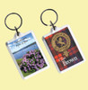 Brown Clan Badge Tartan Family Name Acryllic Key Ring Set of 3 Brown Clan Badge Tartan Family Name Acryllic Key Ring Set of 3