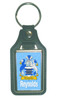 Reynolds Coat of Arms English Family Name Leather Key Ring Set of 2
